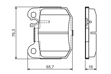 Гальмівні колодки задн.(без датч.) db w163 (ml-klasse) BOSCH 0986495440 (фото 1)