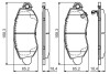 Гальмівні колодки передні transit 00- BOSCH 0986495443 (фото 1)