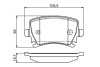 Комплект гальмівних колодок, дисковий гальмо BOSCH 0 986 495 453 (фото 5)