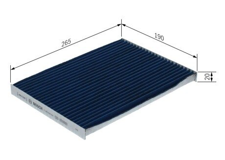 Фильтр салона Nissan Qashqai/X-Trail 07- (угольный/антибактериальный) BOSCH 0 986 628 624