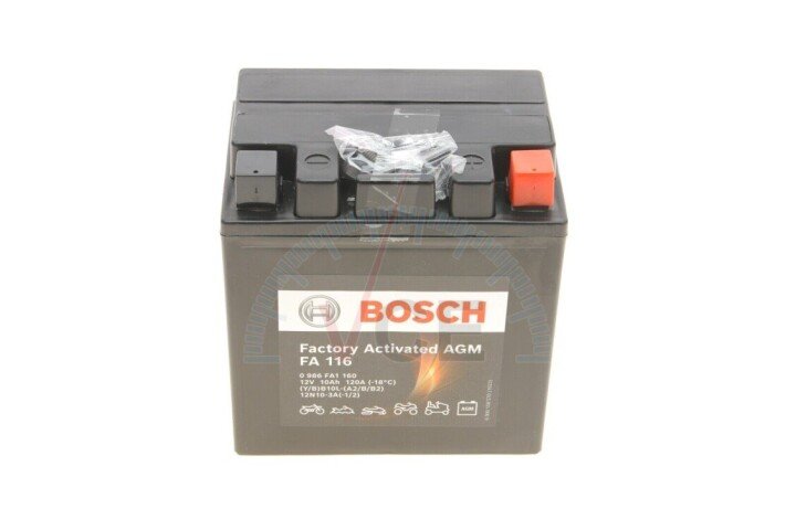 Акумулятор 10Ah-12v EN120 AGM BOSCH 0986FA1160 (фото 1)