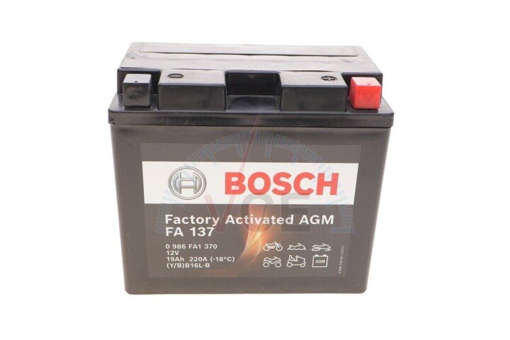 Акумулятор 19Ah-12v EN220 AGM BOSCH 0986FA1370 (фото 1)