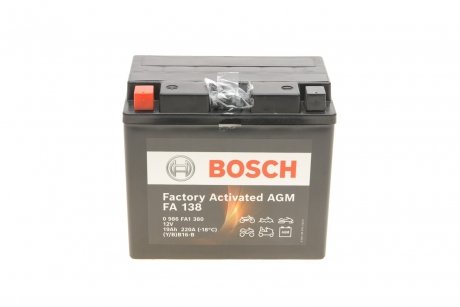 Акумулятор 19Ah-12v EN220 AGM BOSCH 0986FA1380