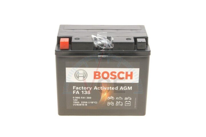 Акумулятор 19Ah-12v EN220 AGM BOSCH 0986FA1380 (фото 1)