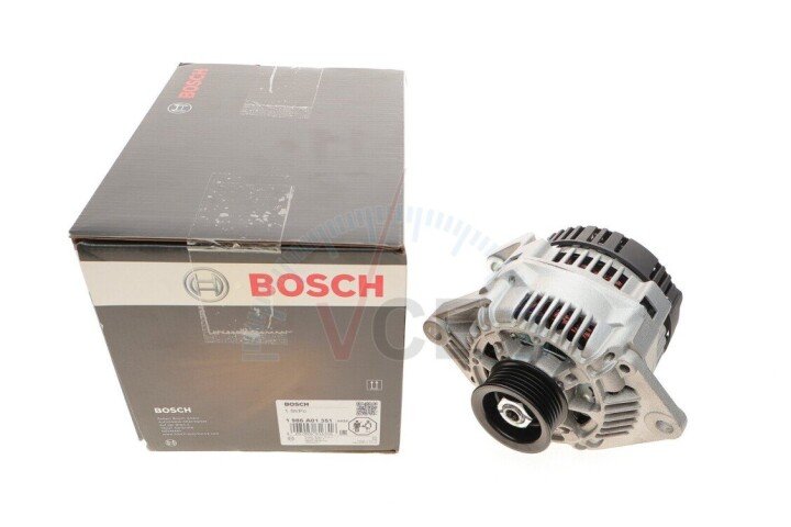 Генератор renault clio/espace/kangoo/laguna/megane/scenic/trafic 1.9dci 01- (14v/75a) BOSCH 1986A01351 (фото 1)