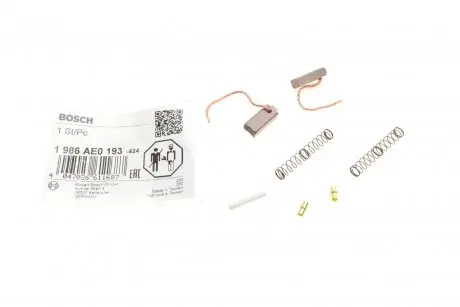 Щітки генератора вугільні BOSCH 1 986 AE0 193