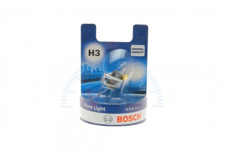 Автолампа pure light h3 pk22s 55 w BOSCH 1987301006 (фото 1)