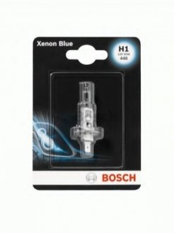 Автолампа xenon blue h1 p14,5s 55 w прозора BOSCH 1987301011 (фото 1)