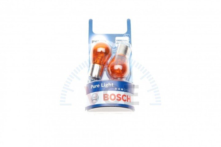 Автолампа pure light py21w bau15s 21 w оранжева BOSCH 1987301018 (фото 1)