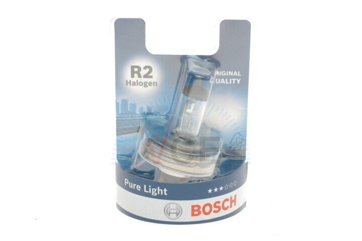 Автолампа pure light r2 p45t 40 w 45 w прозрачная BOSCH 1987301021 (фото 1)