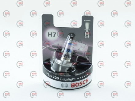 Автолампа h7 12v 55w px26d plus 200 gigalight BOSCH 1987301145