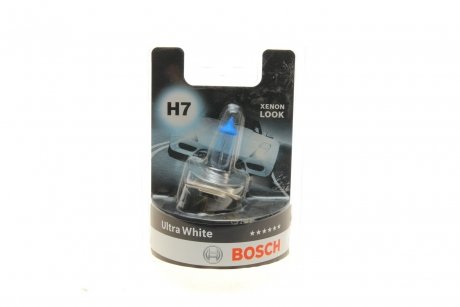 Лампа h7 12v 55w ultra white 4200k - кратн. 10 шт BOSCH 1987301153 (фото 1)