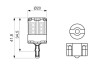 Автолампа світлодіодна (w21w 12v 2,5w led 6000k cool) BOSCH 1987301524 (фото 6)