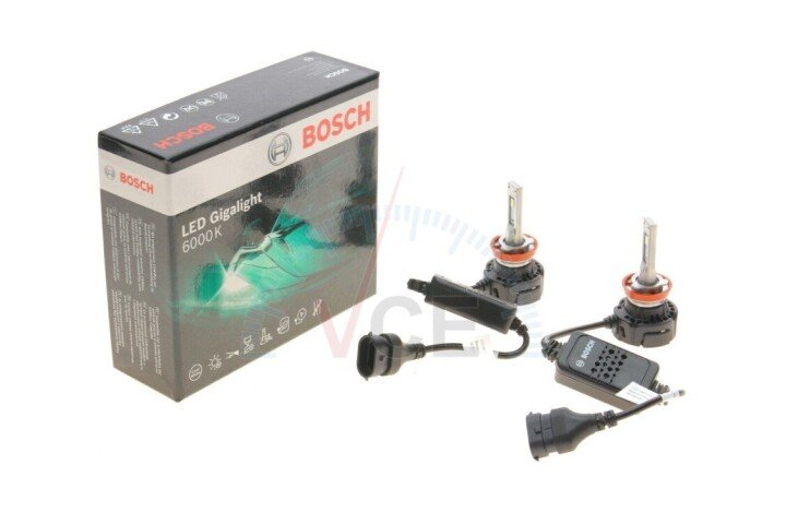 Лампа світлодіодна led gigalight pgj19 (h8) 12 v 30 w duobox cool BOSCH 1987301558 (фото 1)