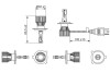 Автолампа H4 12V 24W P43t LED Powerlight TWIN (6000К) BOSCH 1 987 301 564 (фото 7)