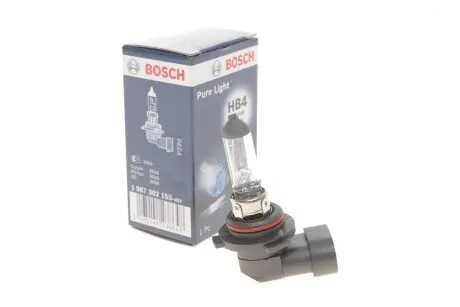 Автолампа pure light hb4 p22d 51 w BOSCH 1987302153
