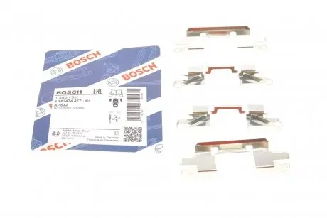 Комплектуючі, колодки дискового гальма BOSCH 1 987 474 477