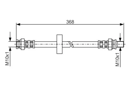 Шланг тормоз. задн. smart fortwo -07 BOSCH 1987481180