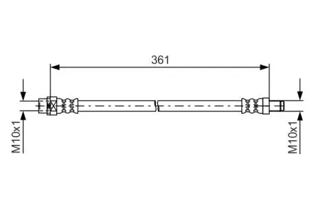 Bmw шланг торм.задний mini 10- BOSCH 1987481600