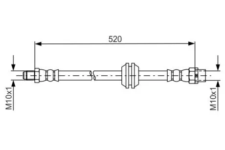 Тормозной шланг BOSCH 1 987 481 680