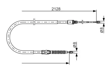 Трос ручного тормоза BOSCH 1 987 482 324