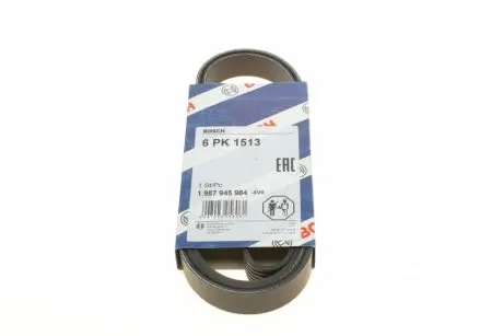 Ремень генератора bmw m3 (e36) 94-98 (s50)/kia sportage 2.0 crdi 04- (6pk1513) BOSCH 1987945984