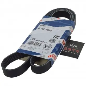 Поликлиновый ремень 6pk1805 (заменен с 1 987 948 493) BOSCH 1 987 945 986