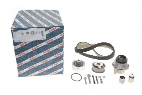 Водяний насос + комплект зубчатого ременя GOLF IV (1J1), 08.97 BOSCH 1987946997