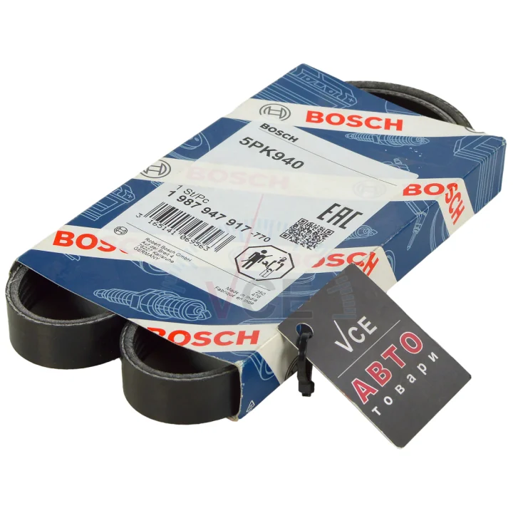Поликлиновой ремень BOSCH 1 987 947 917 (фото 1)
