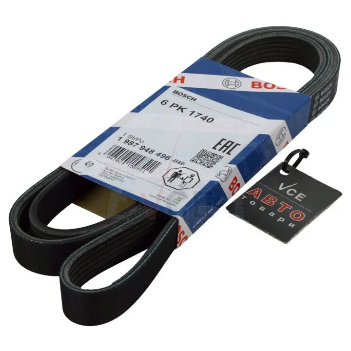 Поликлиновой ремень BOSCH 1 987 948 496 (фото 1)