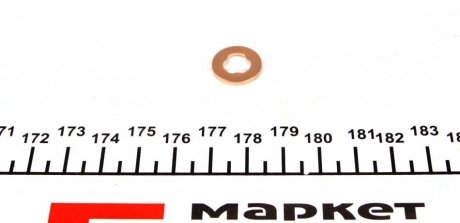 Прокладка, корпус форсунки; уплотнительное кольцо, шахта форсунки. BOSCH 2 430 105 049 (фото 1)