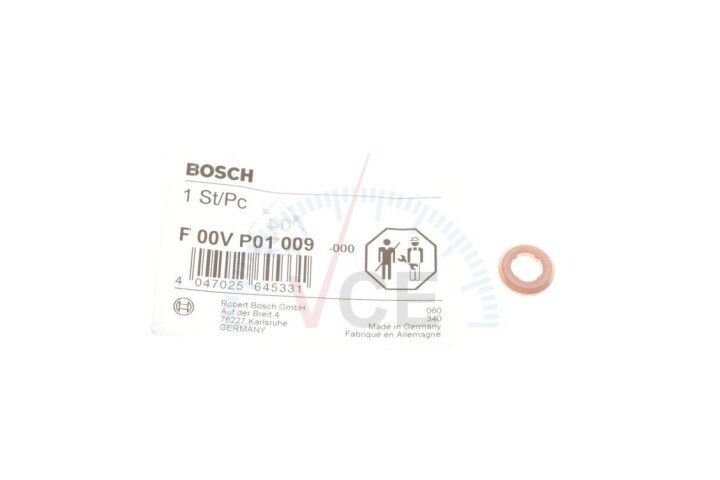 Прокладка, корпус форсунки BOSCH F 00V P01 009 (фото 1)