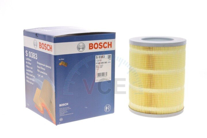 Фильтр воздушный Toyota hilux iv/land cruiser 1.8/2.0/2.4/2.2d/2.4d 82-96 BOSCH F 026 400 383 (фото 1)