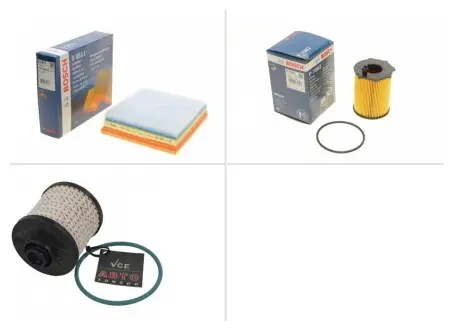 Комплект замены фильтров Peugeot (Пежо) 3008 1.6 BlueHDi 120 BHZ (DV6FC) BOSCH ТО-0000083