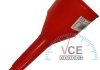 Лейка для топлива пластиковая, с анистическим ситечком, красная BRADAS ES10RD (фото 2)