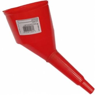 Лейка для топлива пластиковая, с анистическим ситечком, красная BRADAS ES10RD (фото 1)
