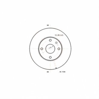 Тормозной диск BREMBO 09.A918.10 (фото 1)