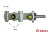 Главный тормозной цилиндр BREMBO M61001 (фото 1)