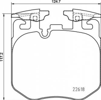 Комплект тормозных колодок, дисковый тормоз BREMBO P 06 106 (фото 1)