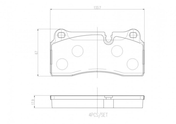 Гальмівні колодки BREMBO P 06 111 (фото 1)