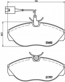 Комплект тормозных колодок, дисковый тормоз BREMBO P 23 083 (фото 1)
