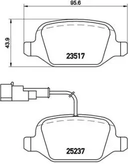 Тормозные колодки BREMBO P 23 131