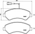 Комплект гальмівних колодок, дискове гальмо BREMBO P 23 136 (фото 1)