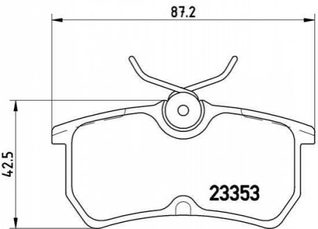 Комплект тормозных колодок, дисковый тормоз BREMBO P 24 047 (фото 1)