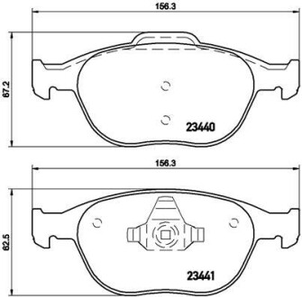 Тормозные колодки BREMBO P 24 071 (фото 1)