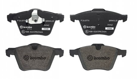 Комплект тормозных колодок, дисковый тормоз BREMBO P 24 077X (фото 1)