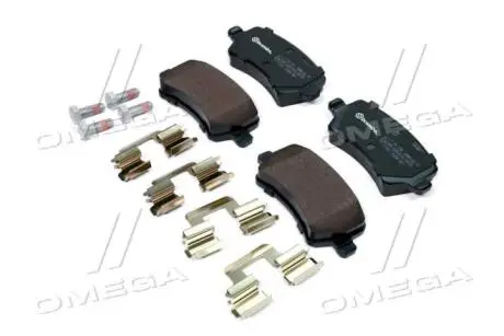 Комплект тормозных колодок, дисковый тормоз BREMBO P 24 078