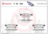 Комплект гальмівних колодок, дискове гальмо BREMBO P 24 188 (фото 1)