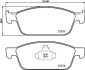 Комплект гальмівних колодок, дискове гальмо BREMBO P 24 199 (фото 1)