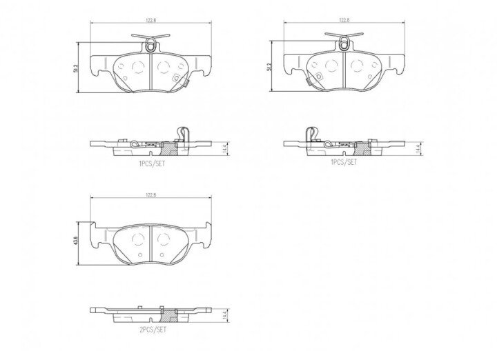 Гальмівні колодки BREMBO P 49 064 (фото 1)